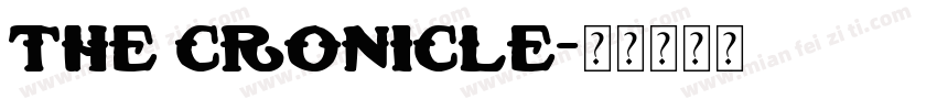 The cronicle字体转换